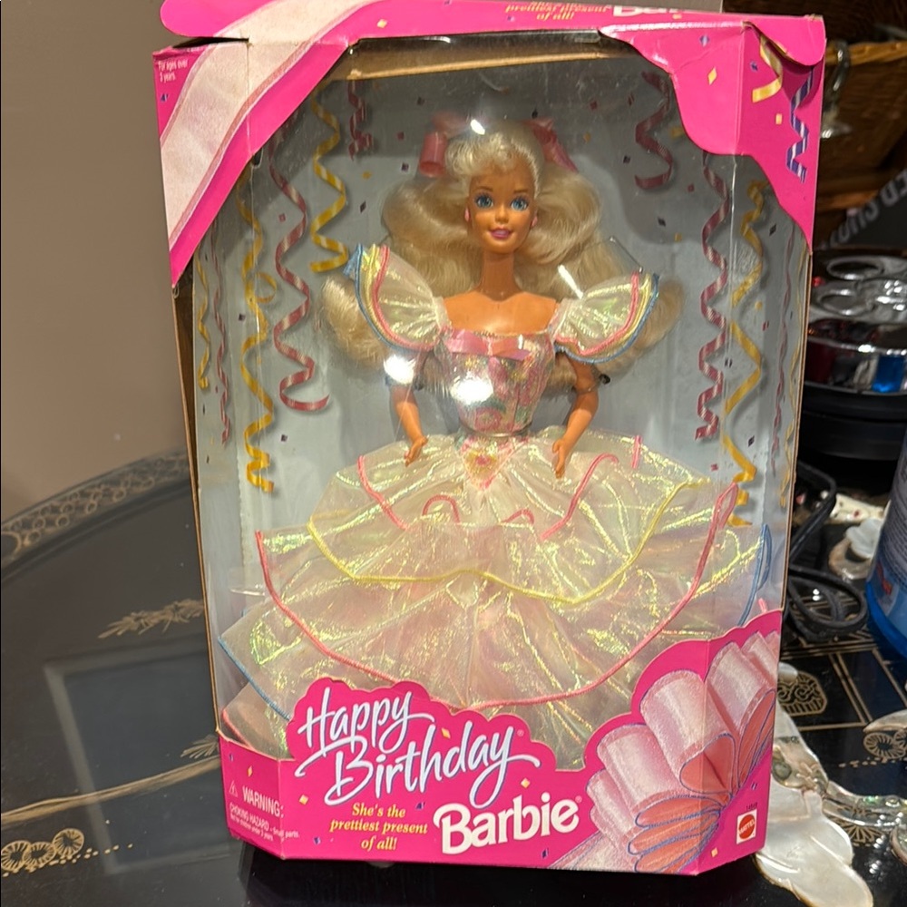 Barbie Happy Birthday Doll - Pink and Gold